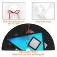 thumbnail image 3 of Lsque Geometry Dash Print Christmas Tree Skirt, Tree Skirt with Ties or Velcro, Perfect for Holiday Decorations, Halloween, and New Year-30", 3 of 7
