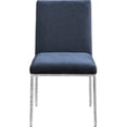 thumbnail image 6 of Pemberly Row Navy Chenille Fabric Dining Side Chair (Set of 2), 6 of 9