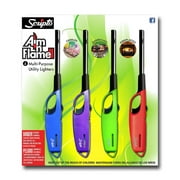 AIM 'N Flame Multi-Purpose Lighters, Pack of 4 Visible fuel supply By Scripto