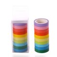 thumbnail image 2 of Moyic Cinta Washi decorativa para manualidades, juego de papel adhesivo de arcoíris para manualidades, planificadores, álbumes de recortes, Kits de experimentos de química, 2 of 6