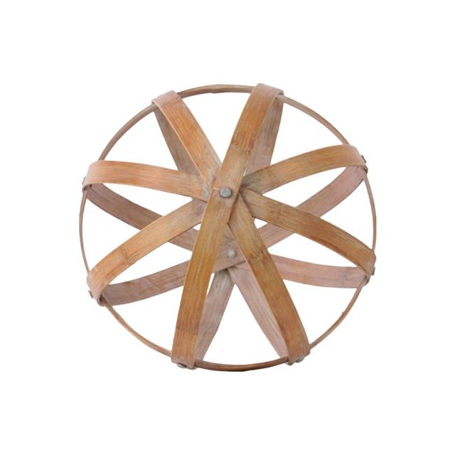 Collection de Tendances Urbaines 53365 Bambou Rond 53365 Orbe Sphère Décor&44; Brun Naturel - Grand