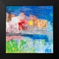 thumbnail image 2 of Corrado, Italo 12x12 Black Modern Framed Museum Art Print Titled - Villaggio sul lago, 2 of 5
