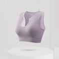thumbnail image 4 of XCHQRTI Women's Yoga Sports Bra No Rims Gather Bra Sports Tanktop Sleeveless, 4 of 6