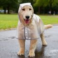 thumbnail image 4 of bestolf Transparent Dog Raincoat Waterproof Pet Poncho Rain Jacket Hooded Rain Coat with Leash Hole for Puppies Small to Large Dogs, 4 of 8