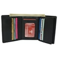 thumbnail image 2 of Trifold Genuine Leather Mens Wallet Flap ID Card Case 1107, 2 of 30