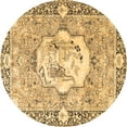 thumbnail image 1 of Ahgly Company Indoor Round Persian Brown Traditional Area Rugs, 4' Round, 1 of 4