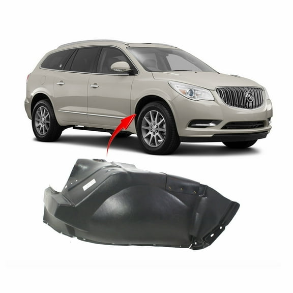 DCP Front Right Passenger Side Fender Liner For 2008-2017 Buick Enclave GM1249196