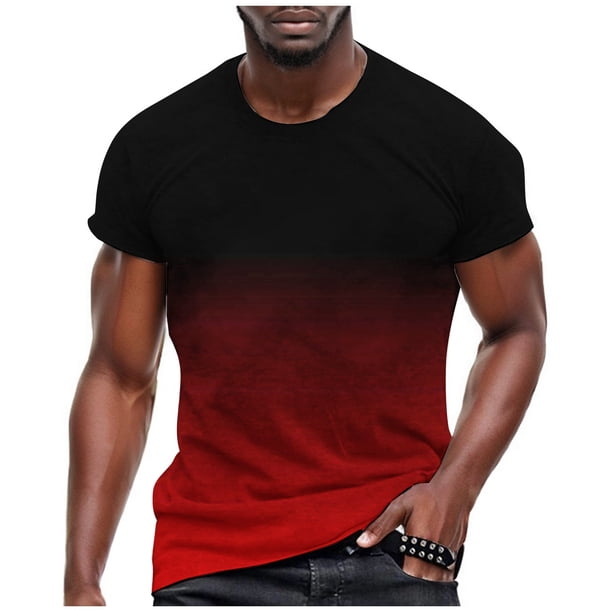 Playeras Cuello V Para Hombre, Camiseta Informal De Moda Con Estampado De Camuflaje, Cuello Redondo Y Manga Corta
