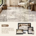 thumbnail image 6 of MICGEEK 2'x3' Abstract Area Rugs, Stain Resistant Washable Throw Rugs for Entrance Entryway, Modern Small Area Rug Front Door Mat Entrance Doormat with Non-Slip Backing, Brown, 6 of 8