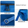 thumbnail image 3 of Drawstring bag with drawstring pockets for men and women simple large-capacity shoulder storage-blue, 3 of 5