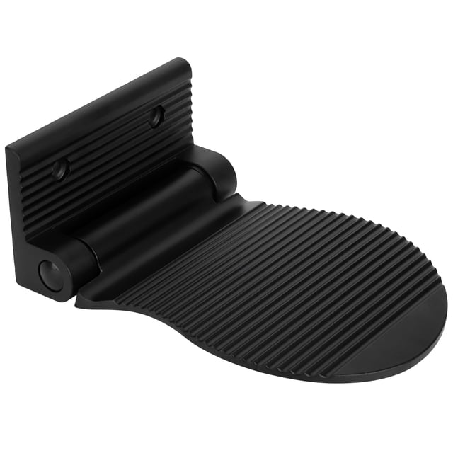 Foot Pedal, With Fixing Screws Non-Slip Thick Space Aluminum Non-Slip Foot Rest, For Entryway Hallway Silver,Black