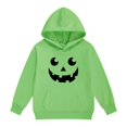 thumbnail image 5 of Girls Oversized Hoodies Halloween Pumpkin Graphic Hooded Sweatshirts Teen Kids Cute Funny Pullover Tops Cotton Casual Fashion Sweater, 5 of 6
