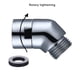 thumbnail image 2 of Naiovety Adaptador de ducha de mano pequeño Universal, cabezal rociador de operación Simple, adaptadores conectados, accesorios de baño, Suministros de limpieza para el hogar, 2 of 6