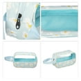 thumbnail image 3 of 1 Pc Bolsa de Maquillaje Pequeña y Duradera para Mujeres para Vacaciones, Camping y Actividades al Aire Libre, Azul de Cuero PU PVC, 3 of 4