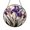 Acrylic 3.5 Inch, variant on Iris Flower Stained Glass Window Suncatcher, Purple Floral Hanging Ornament for Home