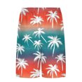 thumbnail image 6 of LIBRCLO Mens 2 in 1 Shorts Elastic Waist Hawaiian Style Printing Shorts Casual Fashion Quick Dry Beach Pants with Pockets and Drawstring, 6 of 6
