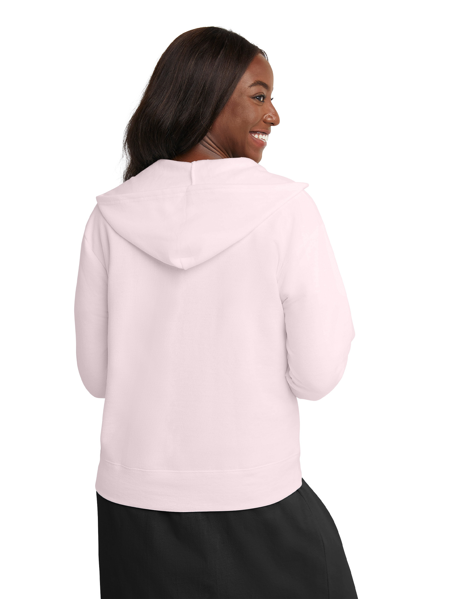 Hanes ComfortSoft EcoSmart Women's Fleece Full-Zip Hoodie Sweatshirt, Sizes S-XXL - image 3 of 6