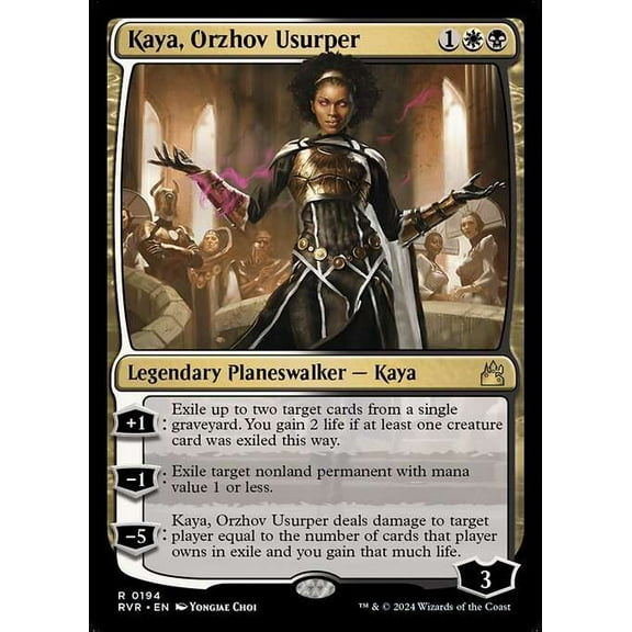 MtG Ravnica Remastered Rare Kaya, Orzhov Usurper #194