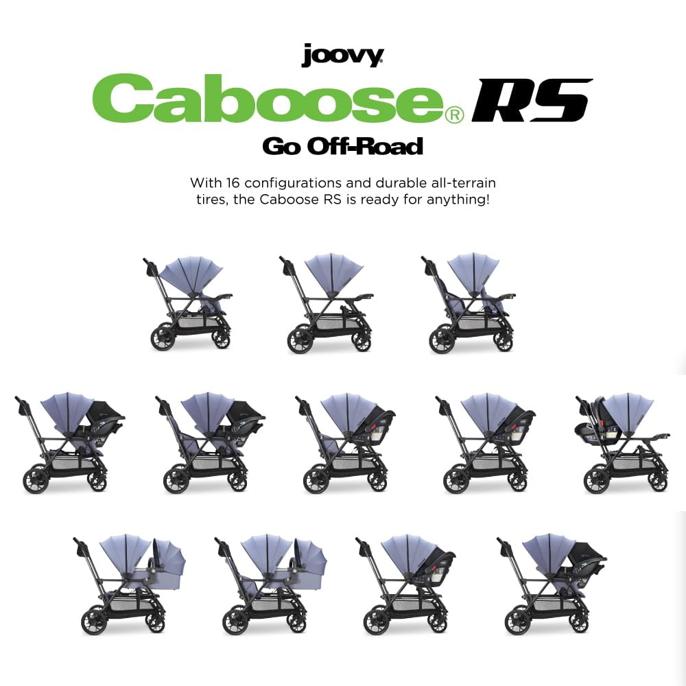 Joovy Baby Single Terrain Stroller with Big Wheels Caboose RS Premium Sit and Stand Jet Walmart