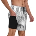 thumbnail image 3 of Picia German Shepherd Dog pattern Mens Swim Trunks with Compression Liner Stretch Beach Shorts Quick Dry with Zipper Pockets No-Chafing Board Shorts-XX-Large, 3 of 9