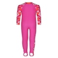thumbnail image 2 of LEEYNEER 1PCS Girls Long Sleeve Swimsuit UPF 50+ Rashguard 2-3Years, 2 of 6