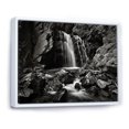 thumbnail image 2 of Designart "Scenic Cliff Waterfall II" Waterfall Floater Framed Wall Decor, 2 of 5