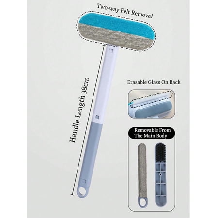 1pc Multi-Functional 4-In-1 Pet Brush Two-Way Felt Removal Design