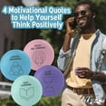 thumbnail image 4 of Ellopi 2.75" Green, Pink, Blue, Lavander  Foam Motivational Stress Balls 4 Pack, 4 of 6