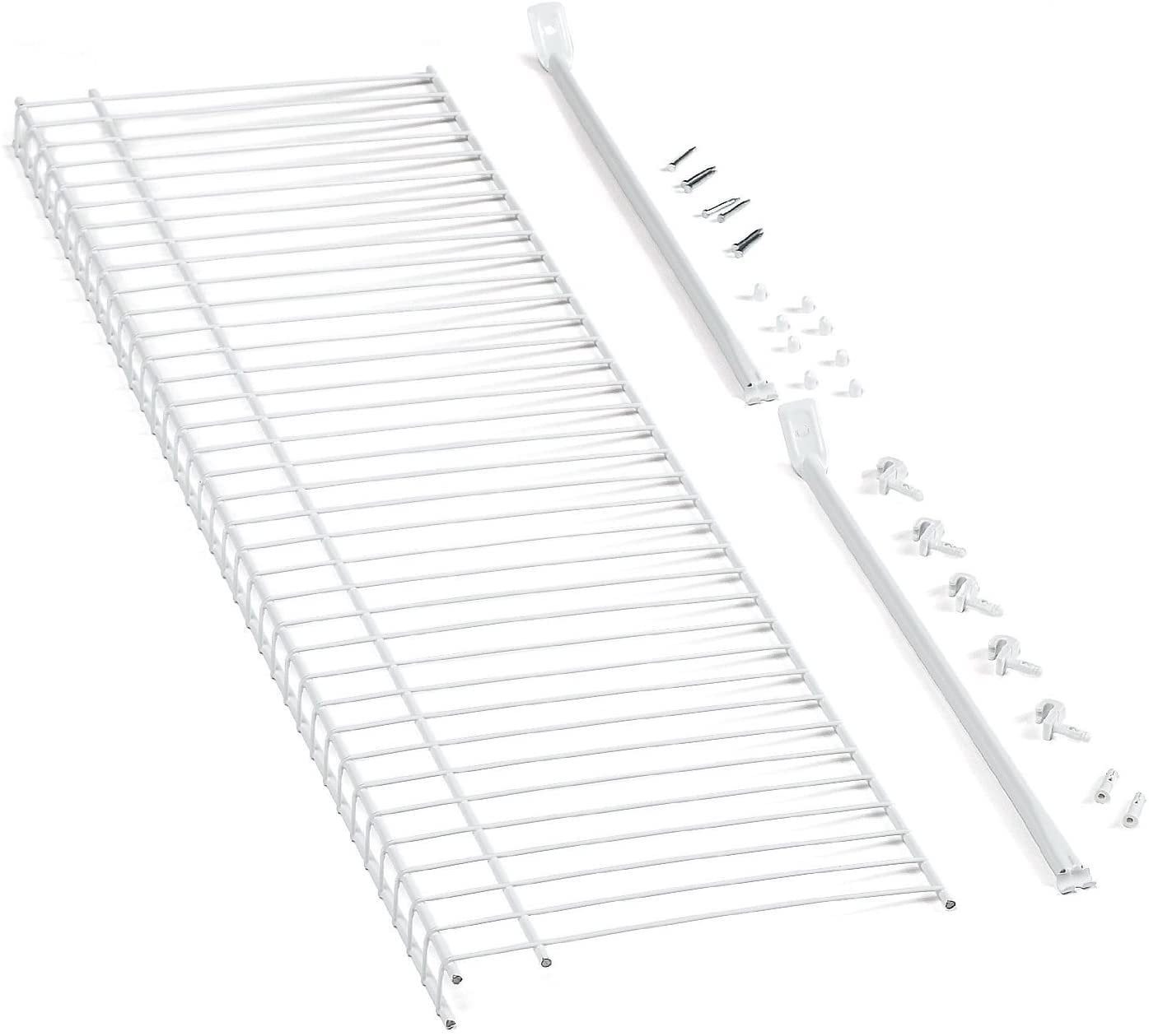 ClosetMaid 103100 AllPurpose Wire Shelf Kit, White, 3Ft. x 12In