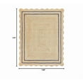 thumbnail image 2 of Wave Scalloped Natural Jute Rug, Handmade Boho Farmhouse Braided Eco-Friendly Indoor Carpet for Living Room, Bedroom, Hallway, Navy, 2 X 6 FT, 2 of 5
