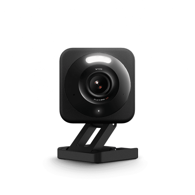 Cámara de Seguridad WYZE Cam v4, Smart HD 2K, Interior/Exterior, Monitor para Mascotas Bebés, Sirena inteligente Activado por Movimiento, Visión Nocturna en Color, Audio Bidireccional, con Cable Negro