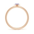 thumbnail image 2 of Angara Natural 0.23 Ct. Tanzanite Solitaire Ring in 14K Rose Gold for Women (Ring Size: 11.5), 2 of 9