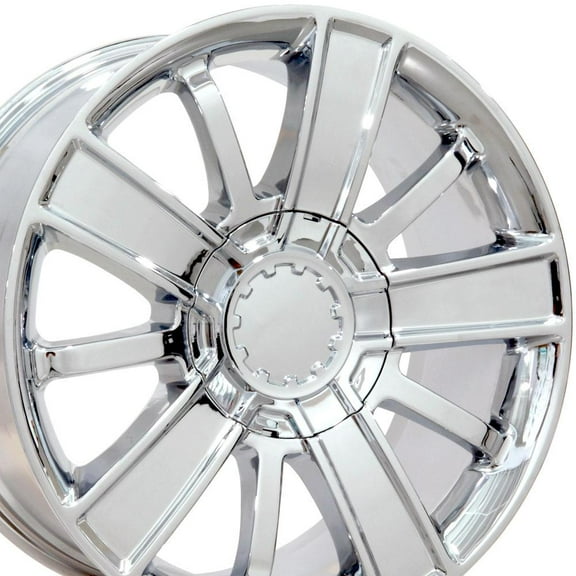 OE Wheels 20" Wheel 6x139.7mm Pattern 20x9" 6 Lugs, Chrome for Chevrolet, GMC