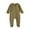 Army Green, variant on fatyb Infant Newborn Pajamas with Foot Full Zip Baby Cotton Romper Long Sleeve Jumpsuit for Boys Girls