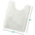 thumbnail image 3 of Nestl Contour Absorbent Memory Foam Bath Mat Bathroom Rug, White, 24"x20", 3 of 7