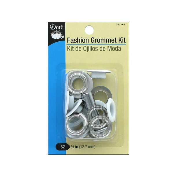 Dritz Fashion Grommet Kit White 8pc w/tool