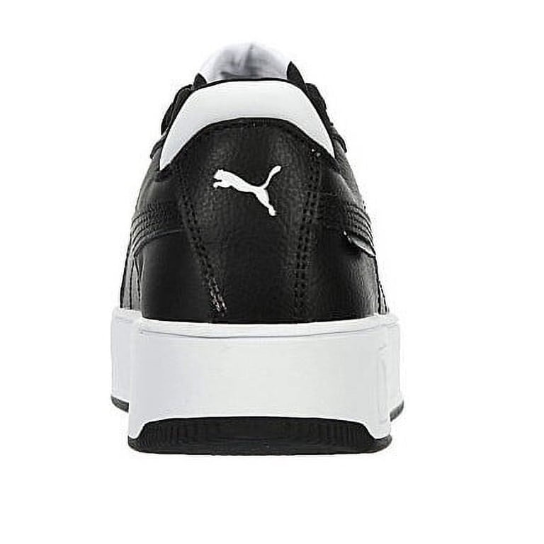 PUMA Women's Carina Street Shoes, White and Black, Size 8, 100