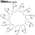 thumbnail image 3 of 100 unids/bolsa tipo calabaza gancho de acero inoxidable anillos giratorios de núcleo completo hebilla de seguridad conector de Clip rápido herramienta de aparejos de pesca, 3 of 8