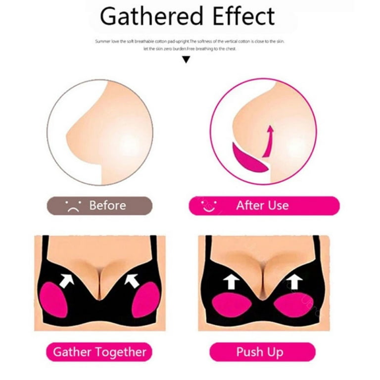 Silicone Bikini Fillets Inserts Gel Bra Pads Breast Stick On Push Up  Enhancers