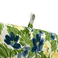 thumbnail image 4 of Jordan Manufacturing 44" x 22" Rebecca Asparagus Green Floral Rectangular Outdoor Chair Cushion with Ties and Hanger Loop, 4 of 12