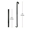thumbnail image 6 of TETOU Retractable Door Wreath Hook Metal Black Over the Door Hook No Punch Door Wreath Hanger Christmas Ornament, 6 of 7