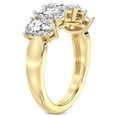 thumbnail image 4 of IGI Certified Pear Shape Lab Grown Diamond Anniversary Band Ring For Women | 5 Stone 2 CT TW In 14K Yellow Gold | FG-VS1-VS2 Quality Blakely Friendly Diamonds Band Ring, 4 of 5