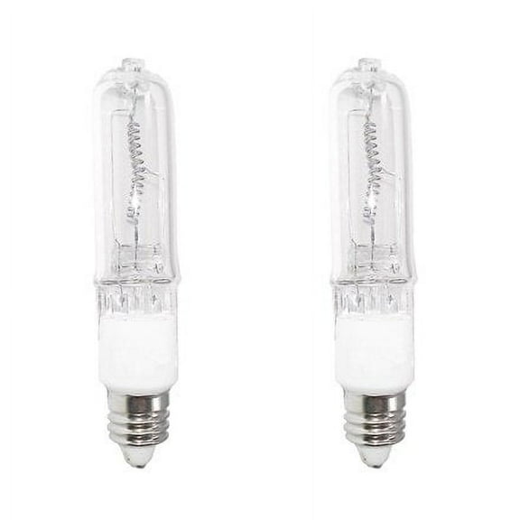 2-Bulbs Anyray A1770Y 35W 35 Watt JD E11 Mini-Candelabra T4 Halogen Light Bulb, CLEAR Bulbs