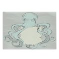 thumbnail image 1 of Sea Monster Cutting Board, Hand Drawn Messy Illustration of an Octopus Holding Sign, Decorative Tempered Glass Cutting and Serving Board, in 3 Sizes, by Ambesonne, 1 of 2