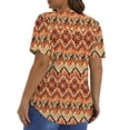 thumbnail image 4 of Fantaslook Blouses for Women Pleated Short Sleeve Tunic Tops Dressy Casual Summer Shirts, 4 of 10