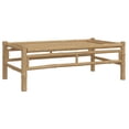 thumbnail image 3 of vidaXL 3 Piece Garden Lounge Set with Dark Grey Cushions Bamboo, 3 of 5