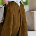 thumbnail image 2 of MORTTIC Maxi Skirt for Women Vintage Loose Fit with Pockets Elegant & Casual Solid Color Skirt for Spring/Summer, 2 of 4