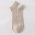 thumbnail image 3 of Garbnen 6 Pairs Summer Mesh Ankle Socks, Unisex Thin Breathable Low Cut Socks, Lightweight Casual Socks for Daily Wear Khaki, 3 of 5