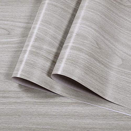 Walldecor1 Oak Wood Grain Contact Paper Self Adhesive Film for Furniture Decorative Adhesive Shelf Liner Cabinet Shelves Drawer Door Sticker 15.7 x 78.7 