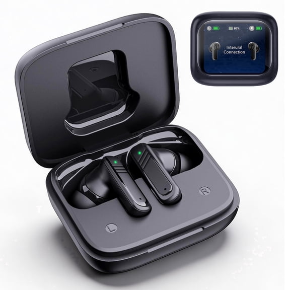 Hearing Aids Touch Control LED Screen Rechargeable AI Smart Noise Reduction for Seniors